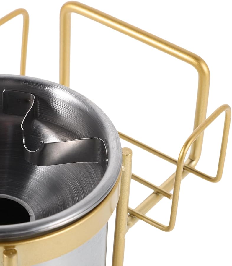 مجموعة منفاخ السجائر الفولاذ المقاوم للصدأ المثبت على الحائط 2 قطعة حاوية الرماد في الحمام مقاومة للصدأ - Image 3